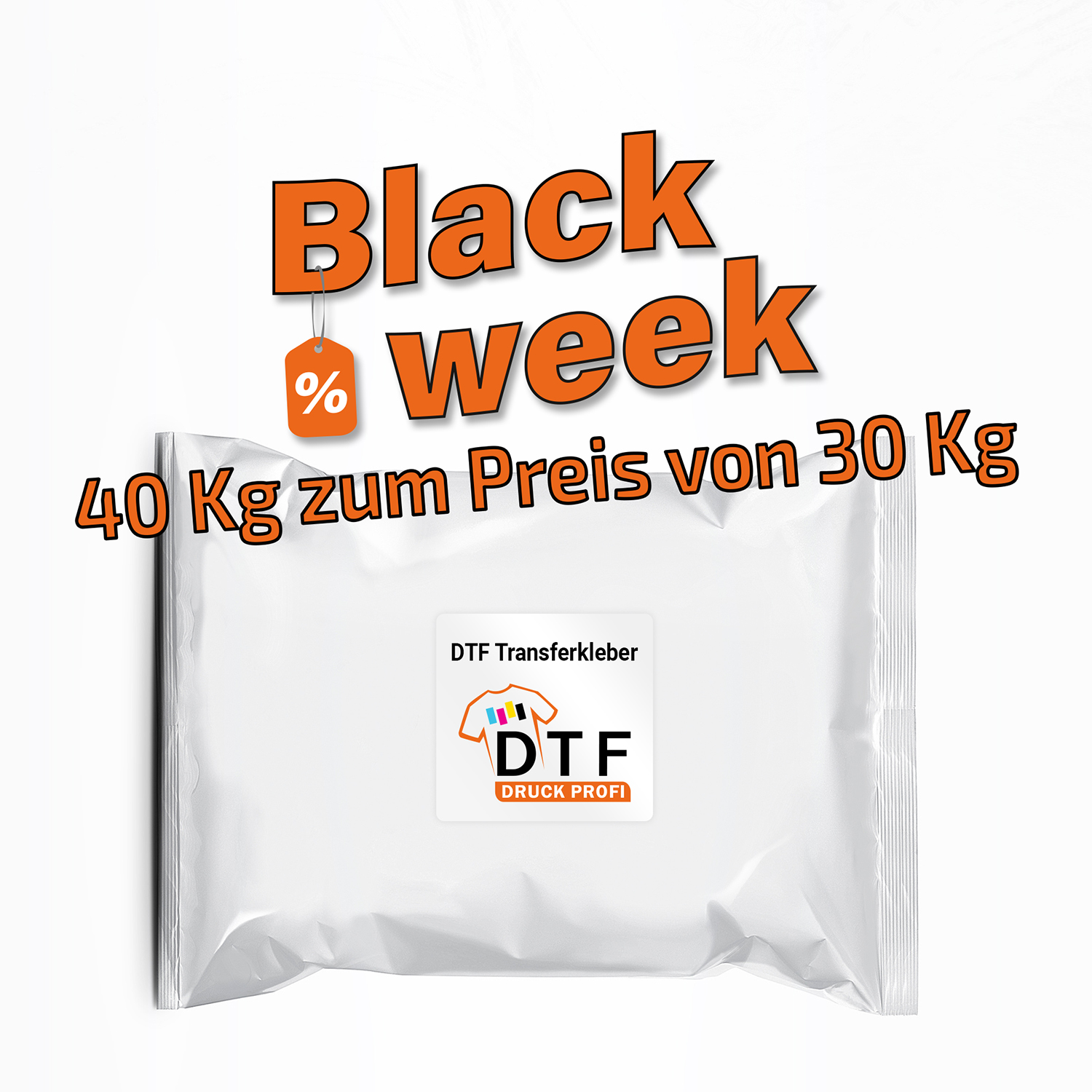ANGEBOT 40 Kg zum Preis von 30 Kg: DTF-Transferkleber (1 Kg)