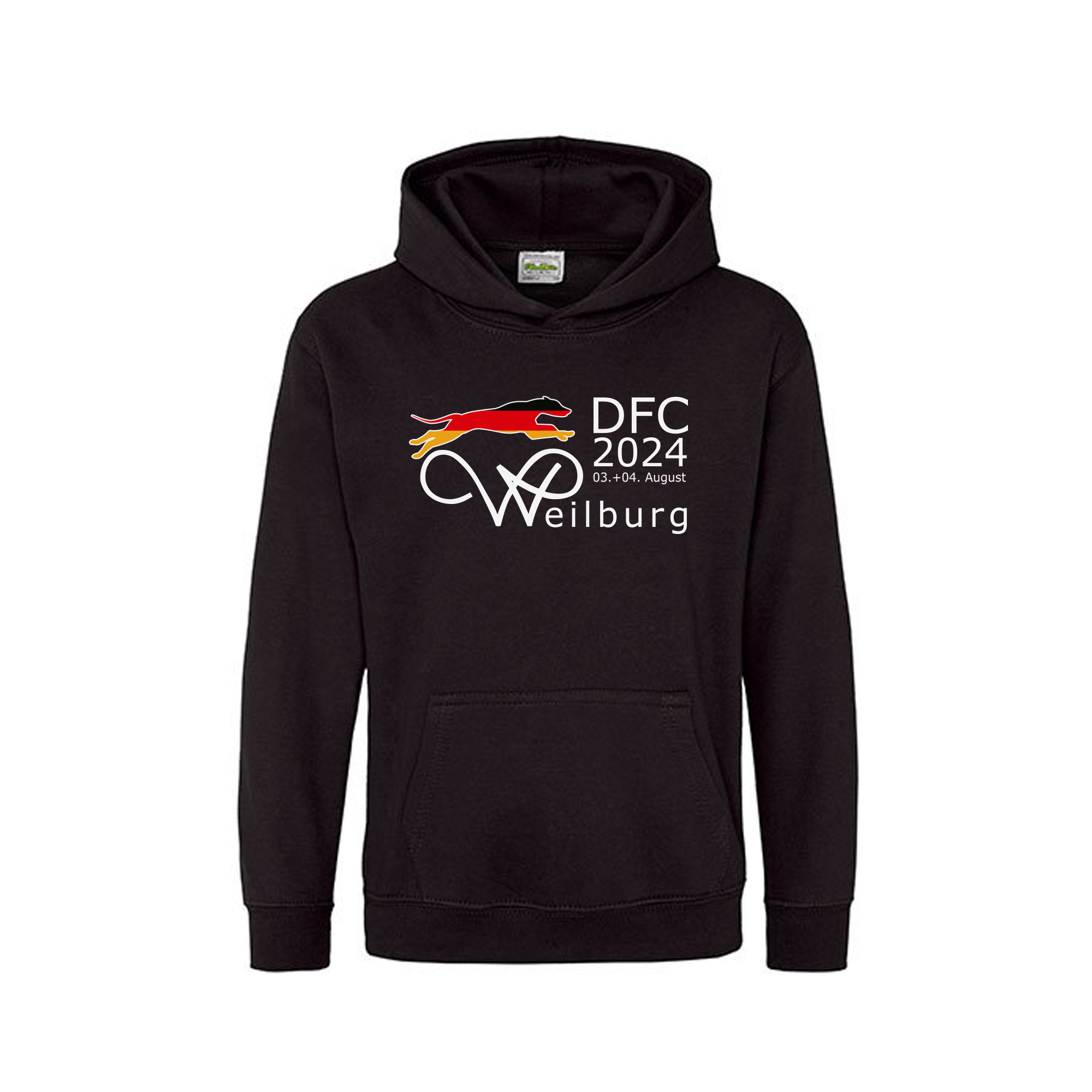 Hoodie Kids - Farbe: jet black | Größe: 1/2 (XXS)