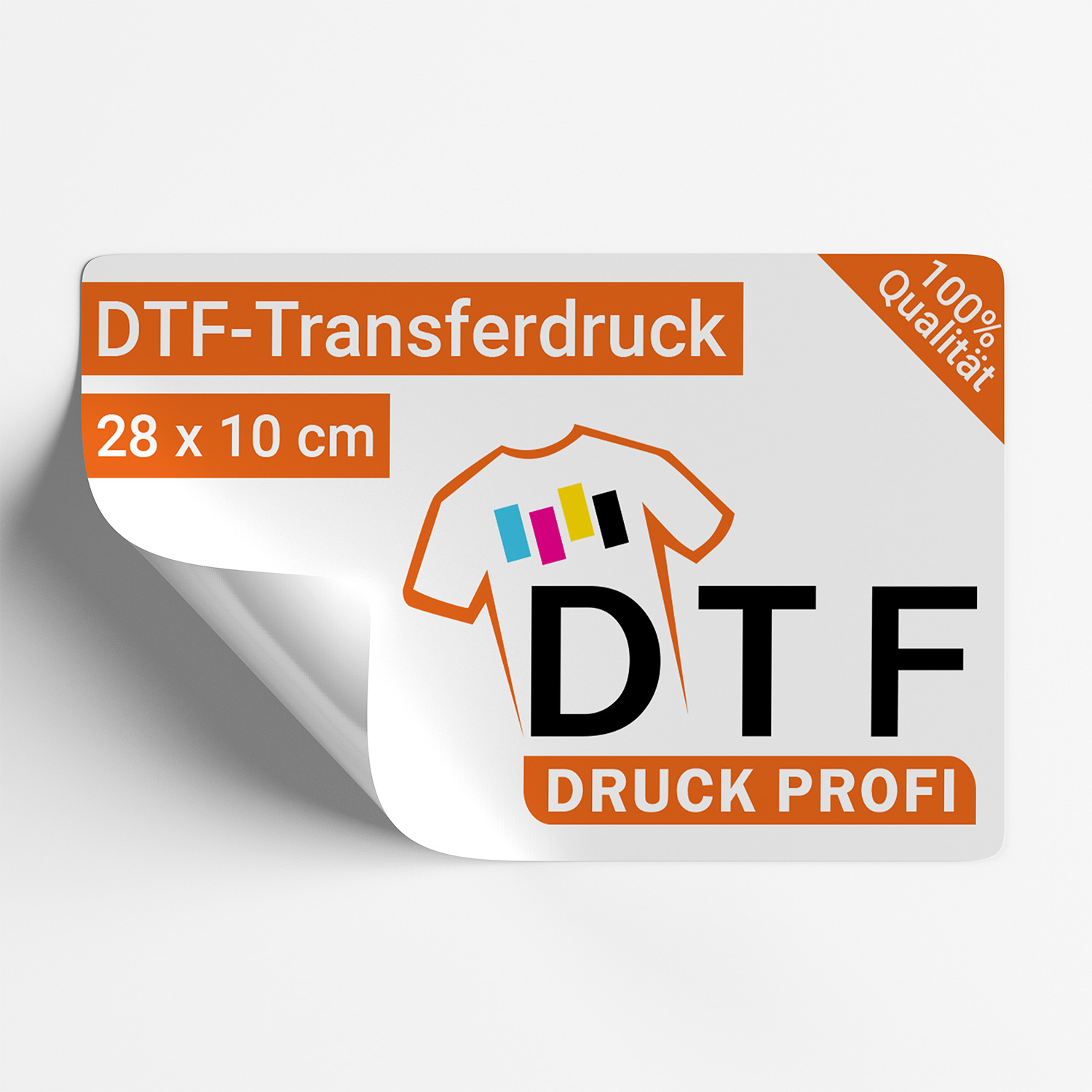 DTF-Transfers Größe bis 28 x 10 cm