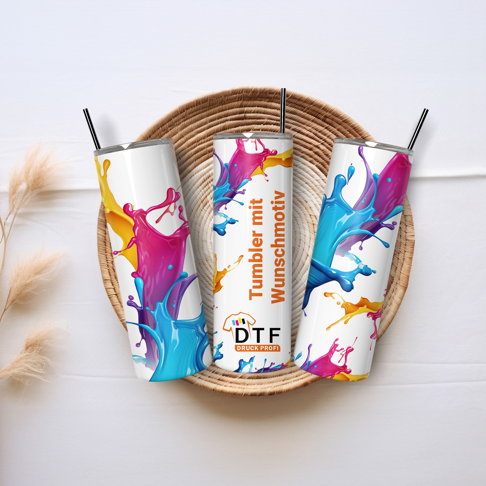 Tumbler mit Wunschmotiv (20oz)