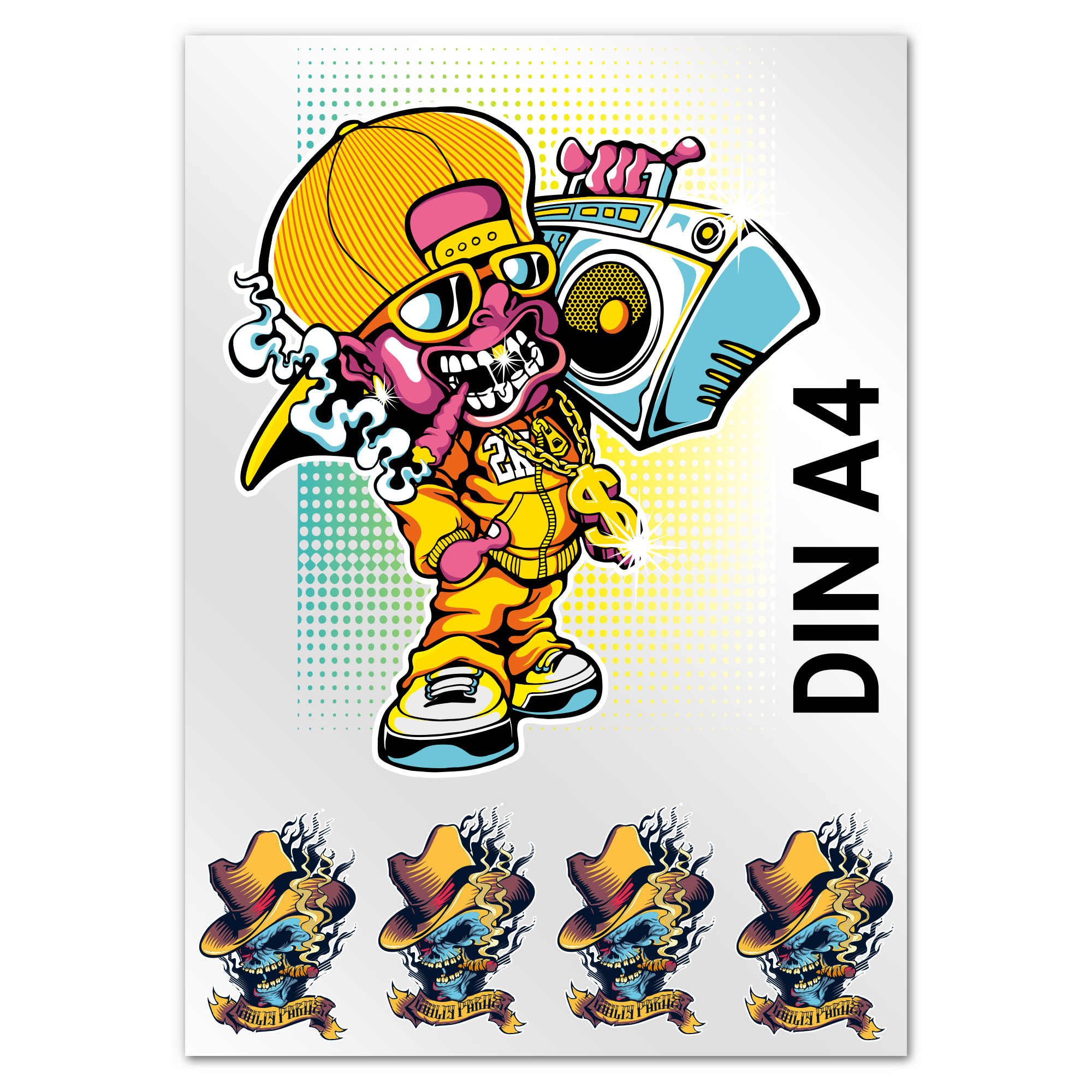 DTF-Transferdruck DIN A4 (297 x 210 mm)